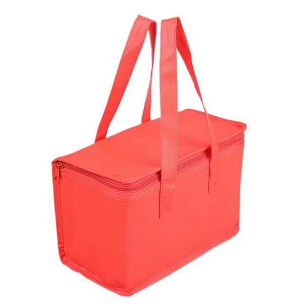 Large Red Insulated Food Pizza Delivery Bag Camping Waterproof Warm/Cold Bag